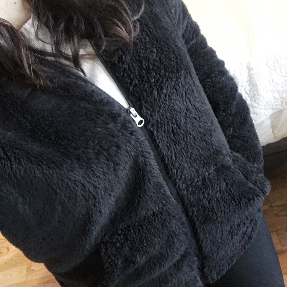 Sherpa Fleece Hooded Jacket